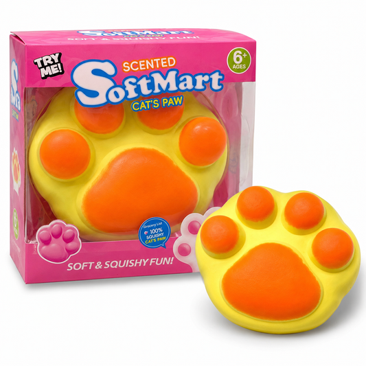 Squishy Cat Paw Jumbo Yellow || سكوشي جامبو كف القطة اصفر