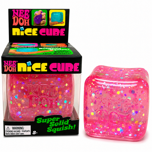 Needoh Nice Cube Glitter Pink || مكعب نيدو جليتر وردي