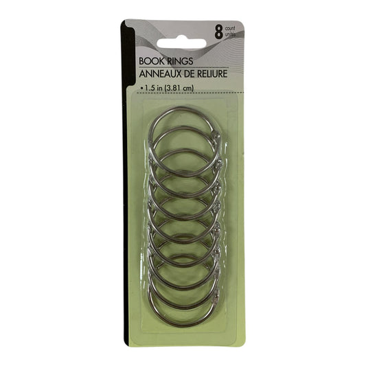 Book Rings 8 Rings 1.5 inch || حلقات كتب ٨ حلقة ١.٥ انش