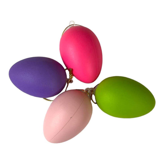 Pack of 4 Colored Egg Decoration Small Size || بيض زينة ملون حجم صغير شد ٤