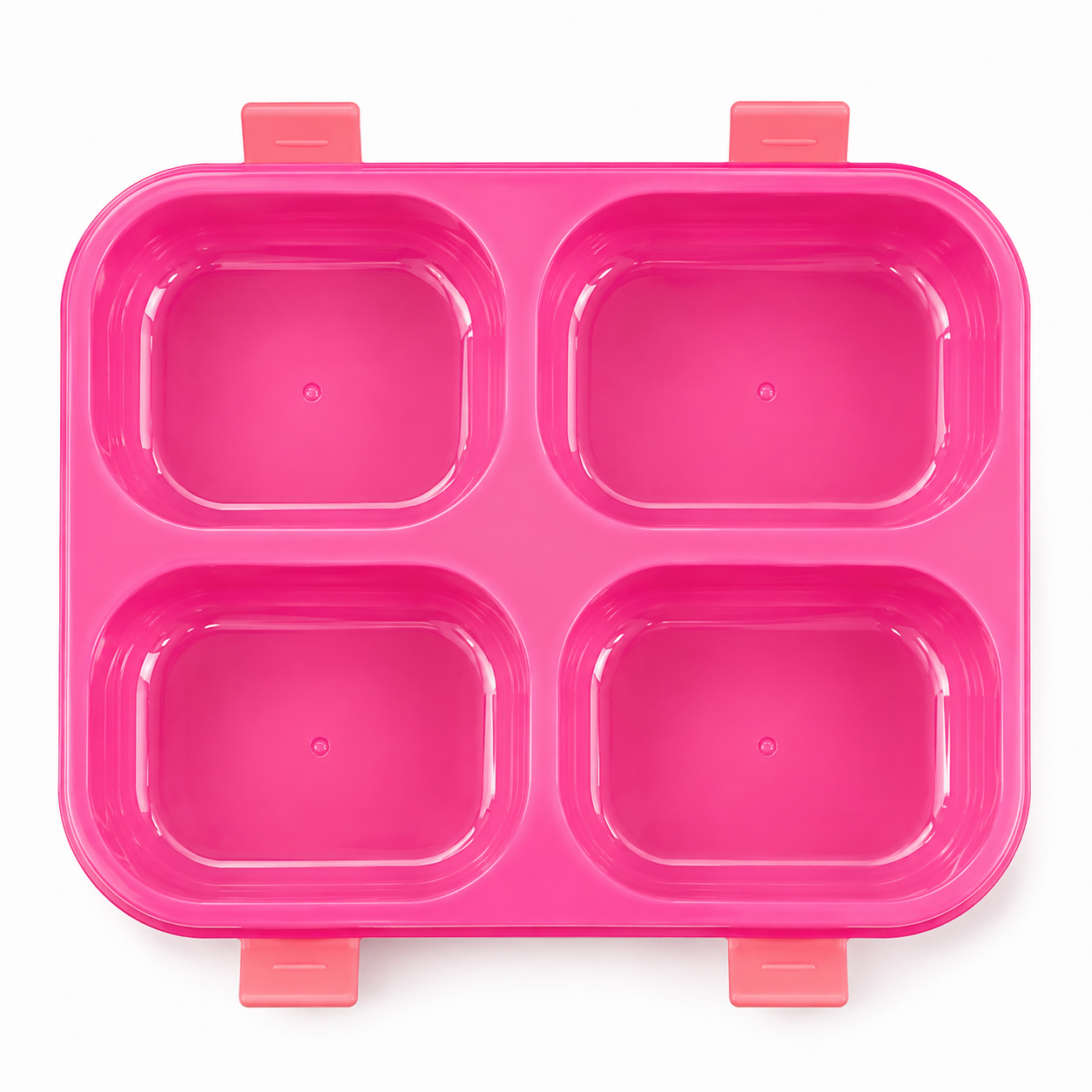 Lunch Box 4 Sections Pink || لانش بوكس 4 اقسام وردي