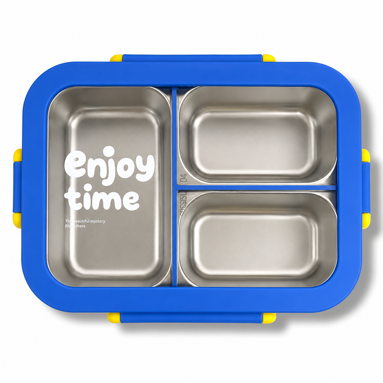 Lunch Box 3 Sections Blue || لانش بوكس 3 اقسام ستيل ازرق