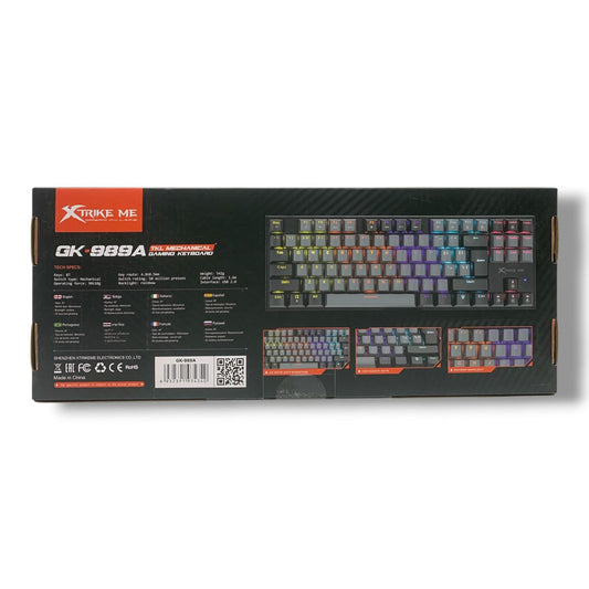 Xtrike Me Gaming Keyboard XT-GK-989A || لوحة مفاتيح ألعاب ميكانيكية سلكية Xtrike Me GK-989A