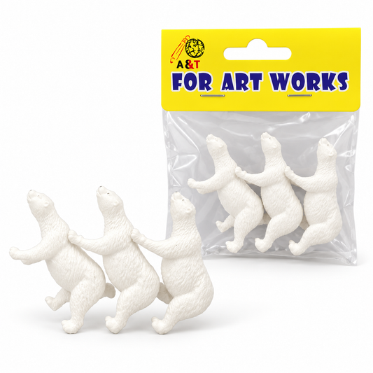 A&T polar bear figures set 3 pieces