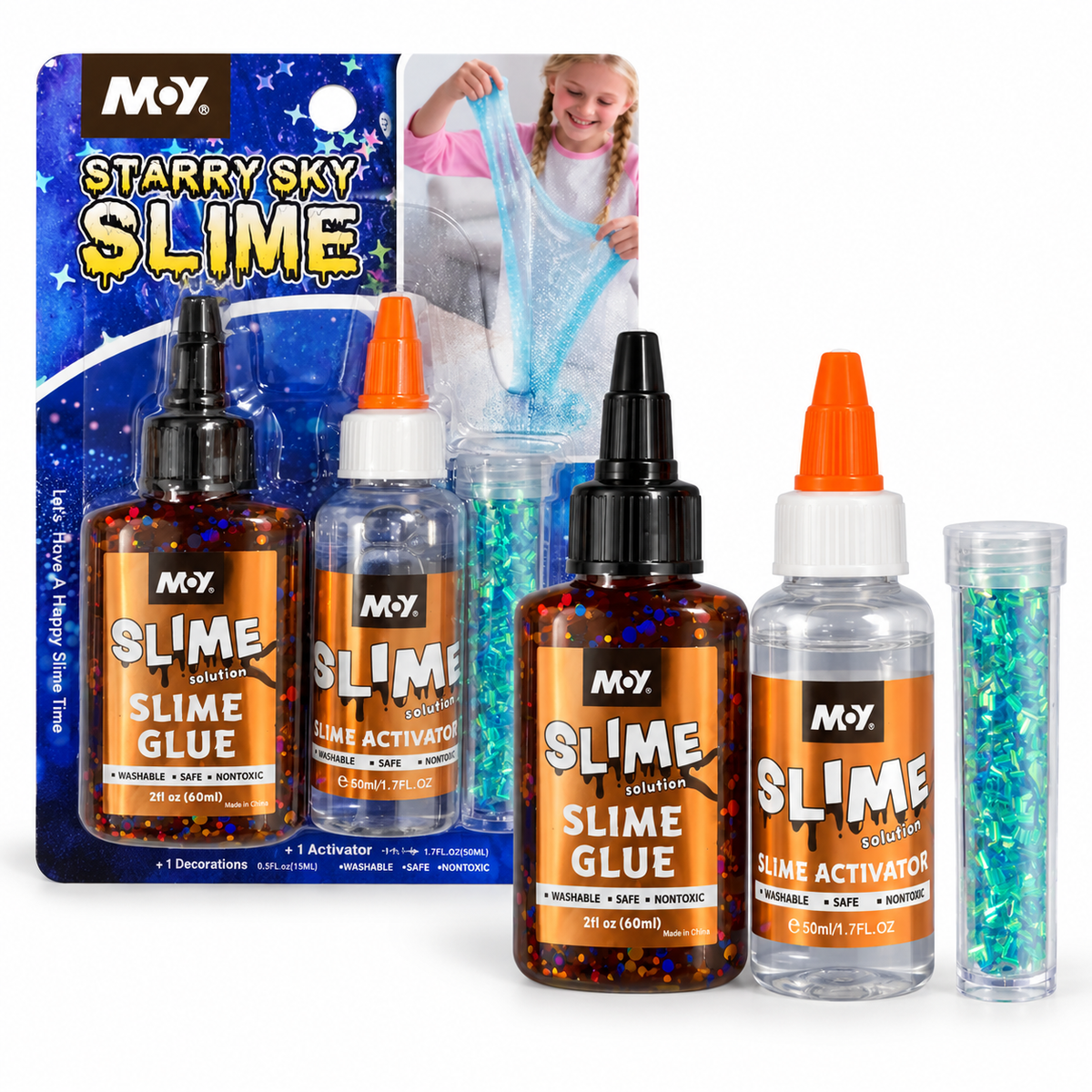 M&Y Starry Sky Slime Glue Kit || مجموعة غراء سلايم ستاري سكاي إم آند واي