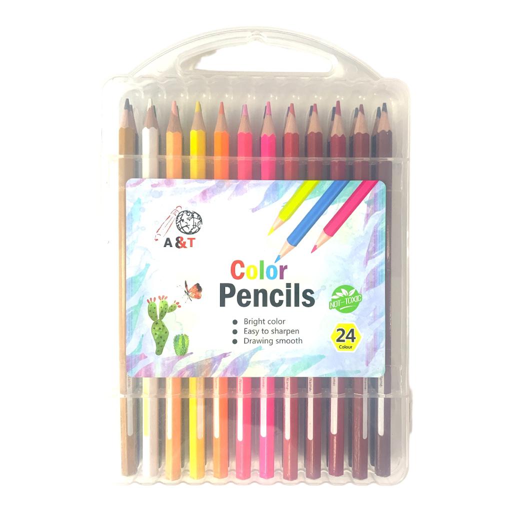 A&T Color Me Colored Pencils 24 Colors || الوان خشبية كولور مي ٢٤ لون