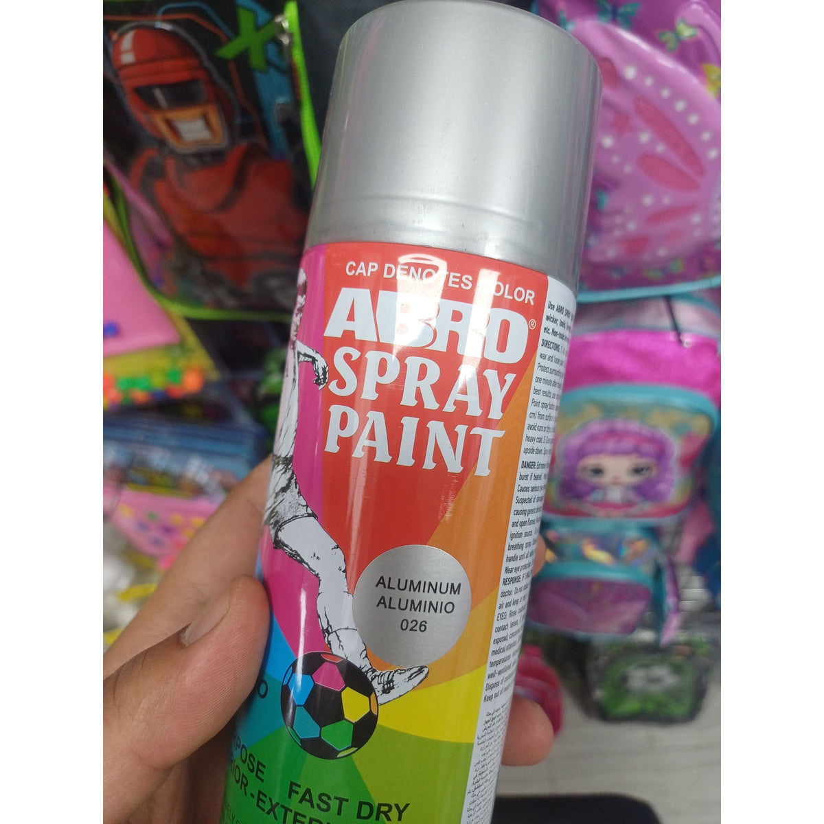 Abro Spray Paint Grey || دهان صبغ رش سبراي ابرو رمادي