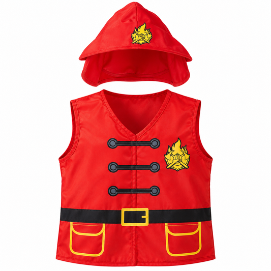 Kids Costume Firefighter Role-Play Set – Size M || لبس اطفال طقم لعب أدوار الإطفائي – مقاس M