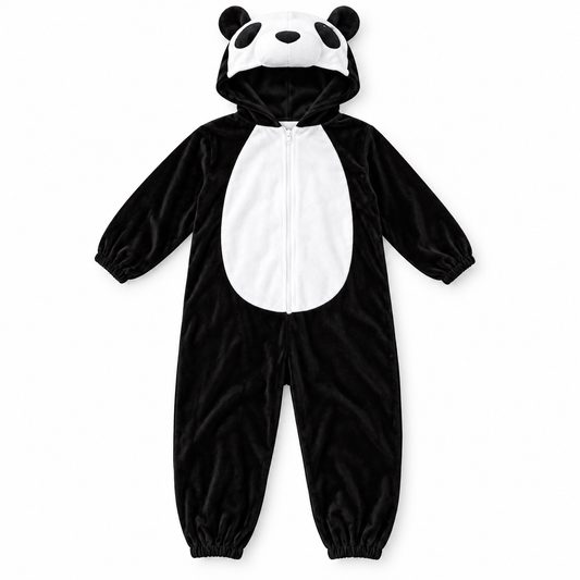 Panda Hooded Costume – Size S (100–110 cm) || زي باندا بغطاء رأس – مقاس S (100–110 سم)