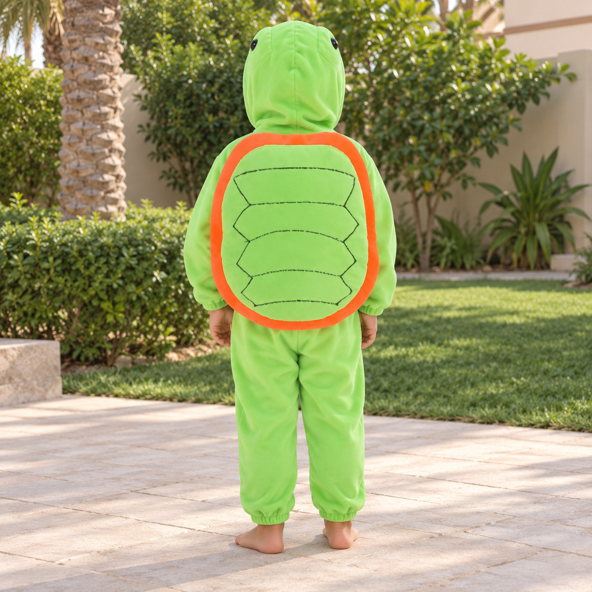 Turtle costume — back-view lifestyle