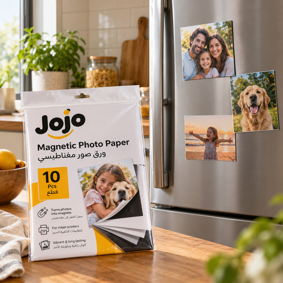 Jojo Magnetic Photo Paper 10 Pcs || ورق صفحات مغناطيسية جوجو ١٠ حبة