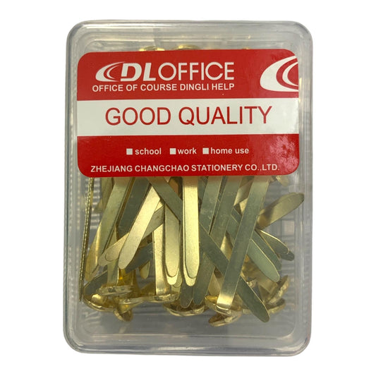 Round Headed Fasteners - Gold || مشابك تثبيت برأس دائري - ذهبي