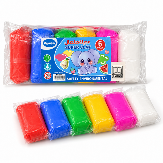 Super Clay 6 Color Pack || مجموعة سوبر كلاي 6 ألوان