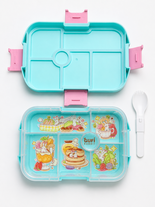Yummy Bento Lunch Box Teal || يمي بنتو لانش بوكس تيل