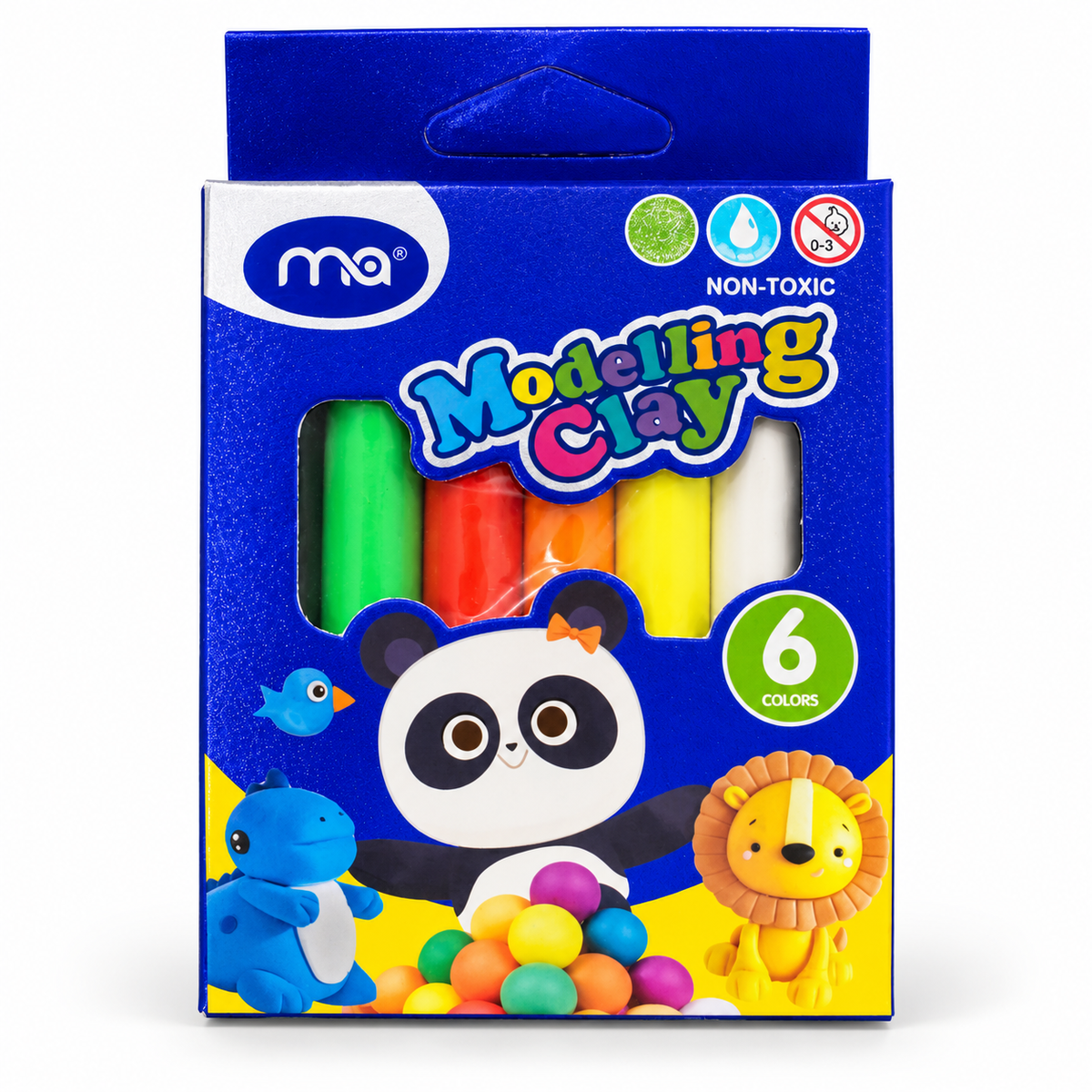 MA Modelling Clay 6 Colours || صلصال تشكيل MA 6 ألوان