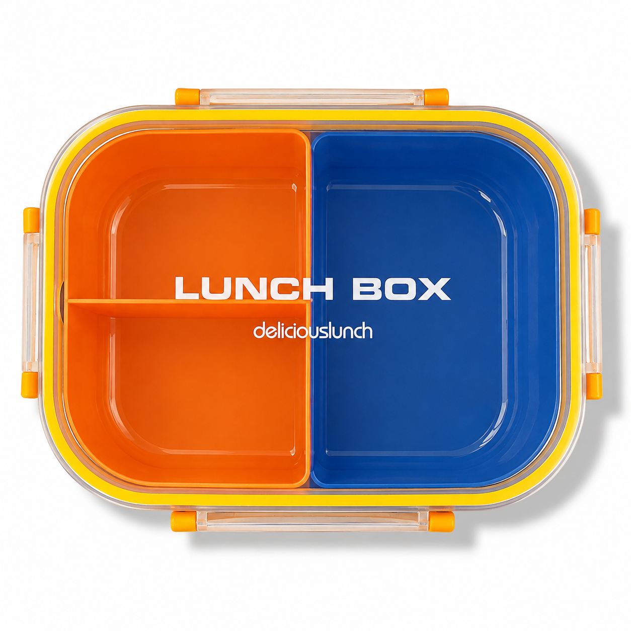 Lunch Box 3 Sections BPA Free Blue || لانش بوكس 3 اقسام خالب من بي بي اي ازرق