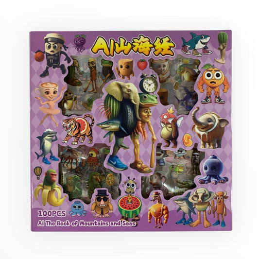 Tung Tung Sahoor Stickers 100 Pcs #2 || ستيكرات توم توم ساهور ١٠٠ قطعة #٢