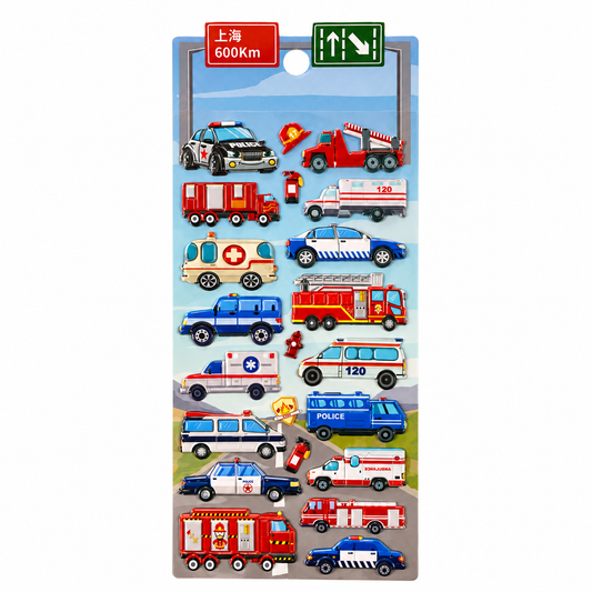 A&T Embossed Stickers Vehicles #1 || ستيكرات بارزة اي اند تي سيارات المهن #1