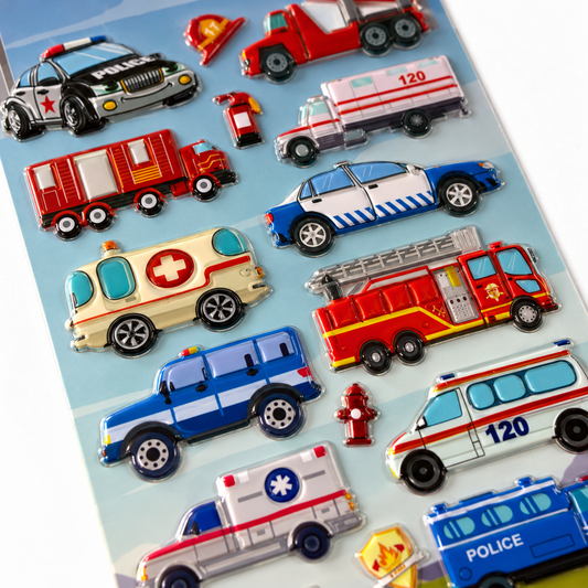 A&T Embossed Stickers Vehicles #1 || ستيكرات بارزة اي اند تي سيارات المهن #1