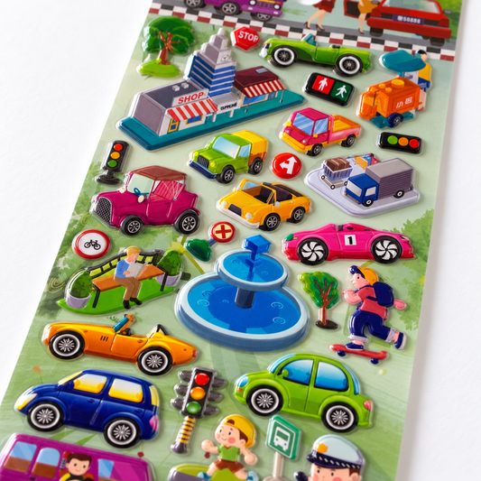 A&T Embossed Stickers Vehicles #3 || ستيكرات بارزة اي اند تي سيارات #3