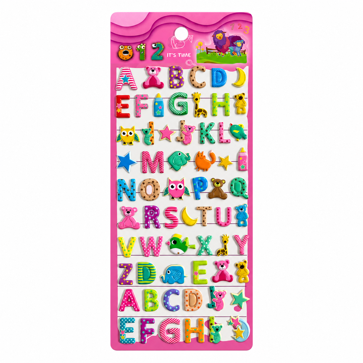 A&T Embossed Stickers English Letters || ستيكرات بارزة اي اند تي احرف انجليزي