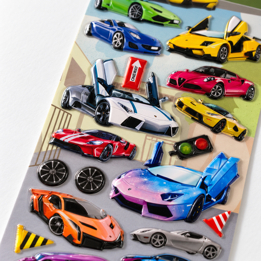 A&T Embossed Stickers Vehicles #6 || ستيكرات بارزة اي اند تي سيارات #6