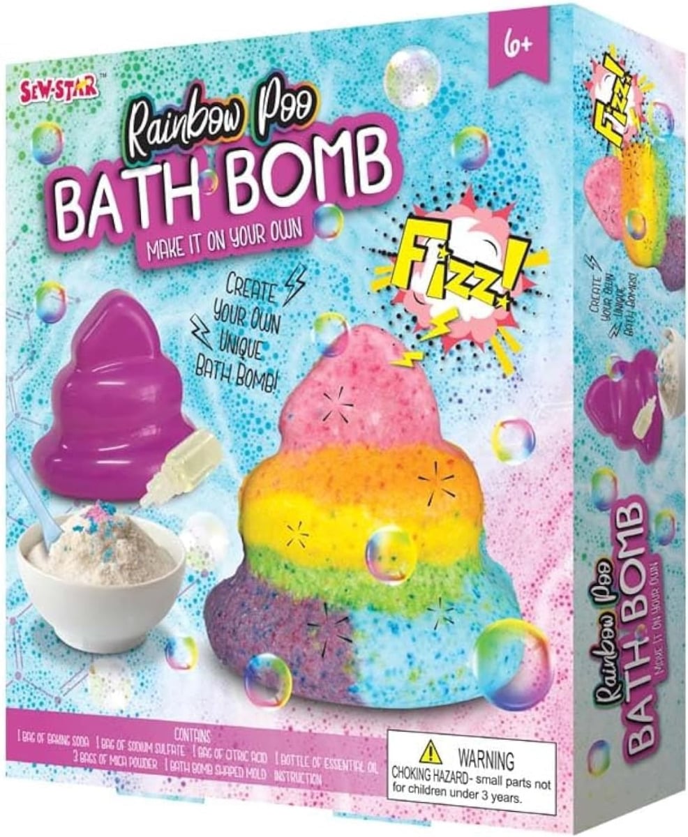 MOGTOY Rainbow Poo Bath Bombs Kit
