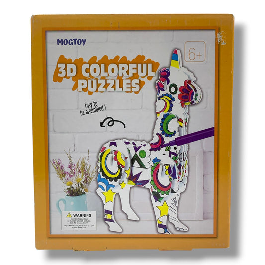 Mogtoy 3D Colorful Puzzle Alpaca || لعبة تلوين البازل ثلاثي الأبعاد ألباكا