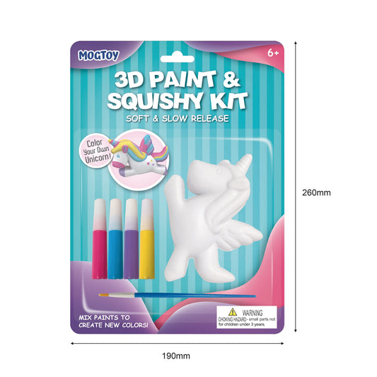 MOGTOY 3D Paint & Squishy Kit - Unicorn