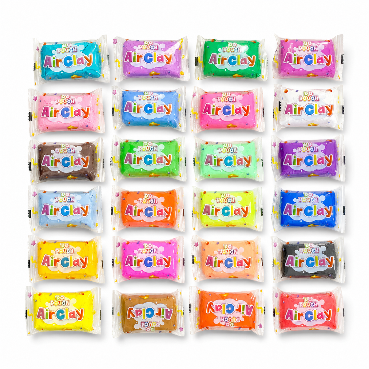 Do Dough Air Clay 24 Colors || مجموعة دو دوه طين قطني 24 لون