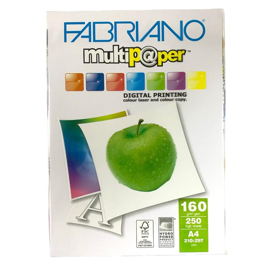 Fabriano Multipaper digital printing 160 gm 250 Sheets || ورق طباعه ١٦٠ جرام فابريانو ٢٥٠ ورقة