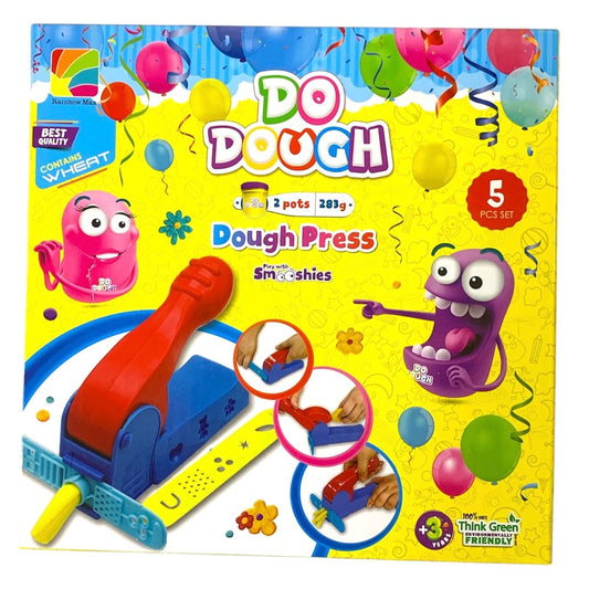 Do Dough Press 5 Pc Set || مجموعة طين صلصال دو دوه ٥ قطعة مع ضاغط للتشكيل