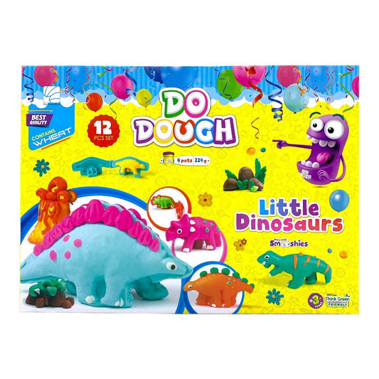 Do Dough Little Dinosaurs 12 pc Set || لعبة طين صلصال دو دوه الديناصورات ١٢ قطعة