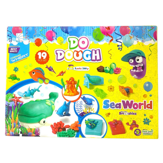 Do Dough Press 19 Pc Set Sea World || مجموعة طين صلصال دو دوه ١٩ قطعة عالم البحار