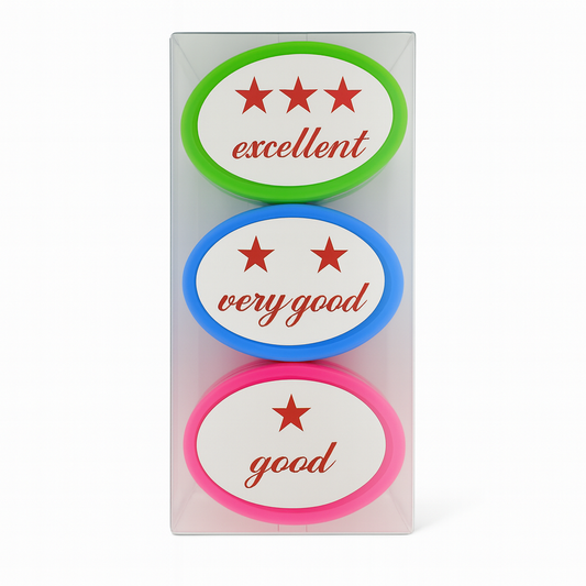 English Encouraging Stamps 3 Pcs || طباعات تشجيعية انجليزي 3 حبات