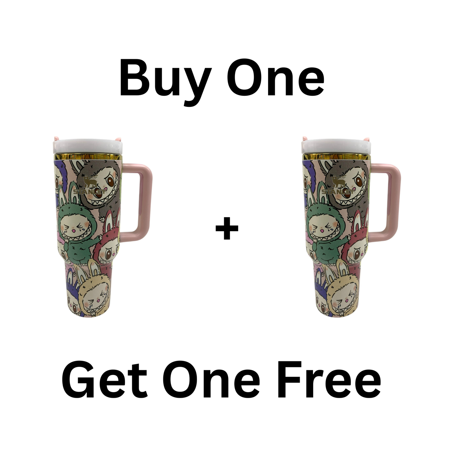 Labubu X Stanley Collab Water Bottle Buy One Get One Free  || مطارة ماء لابوبو ستانلي اشتروا حبة و الثانية مجانا