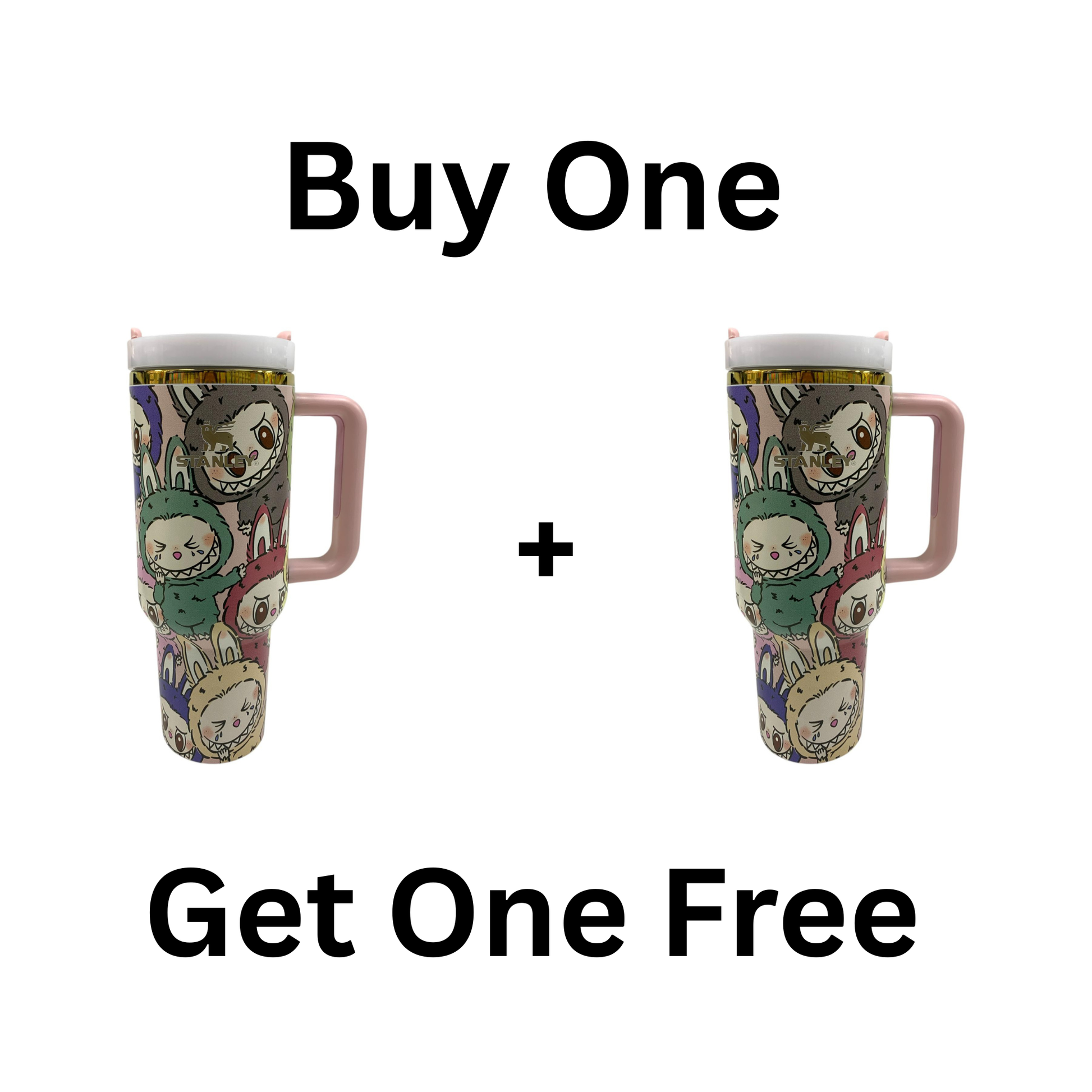 Labubu X Stanley Collab Water Bottle Buy One Get One Free  || مطارة ماء لابوبو ستانلي اشتروا حبة و الثانية مجانا