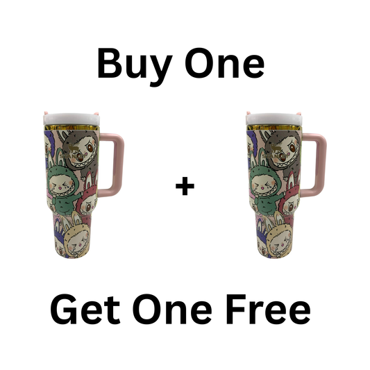 Labubu X Stanley Collab Water Bottle Buy One Get One Free  || مطارة ماء لابوبو ستانلي اشتروا حبة و الثانية مجانا