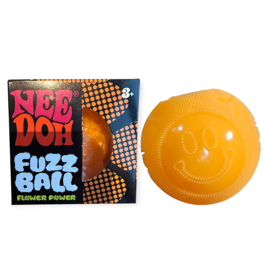 Needoh Fuzz Ball Flower Power Orange || نيدو الكره فاز بول برتقالي