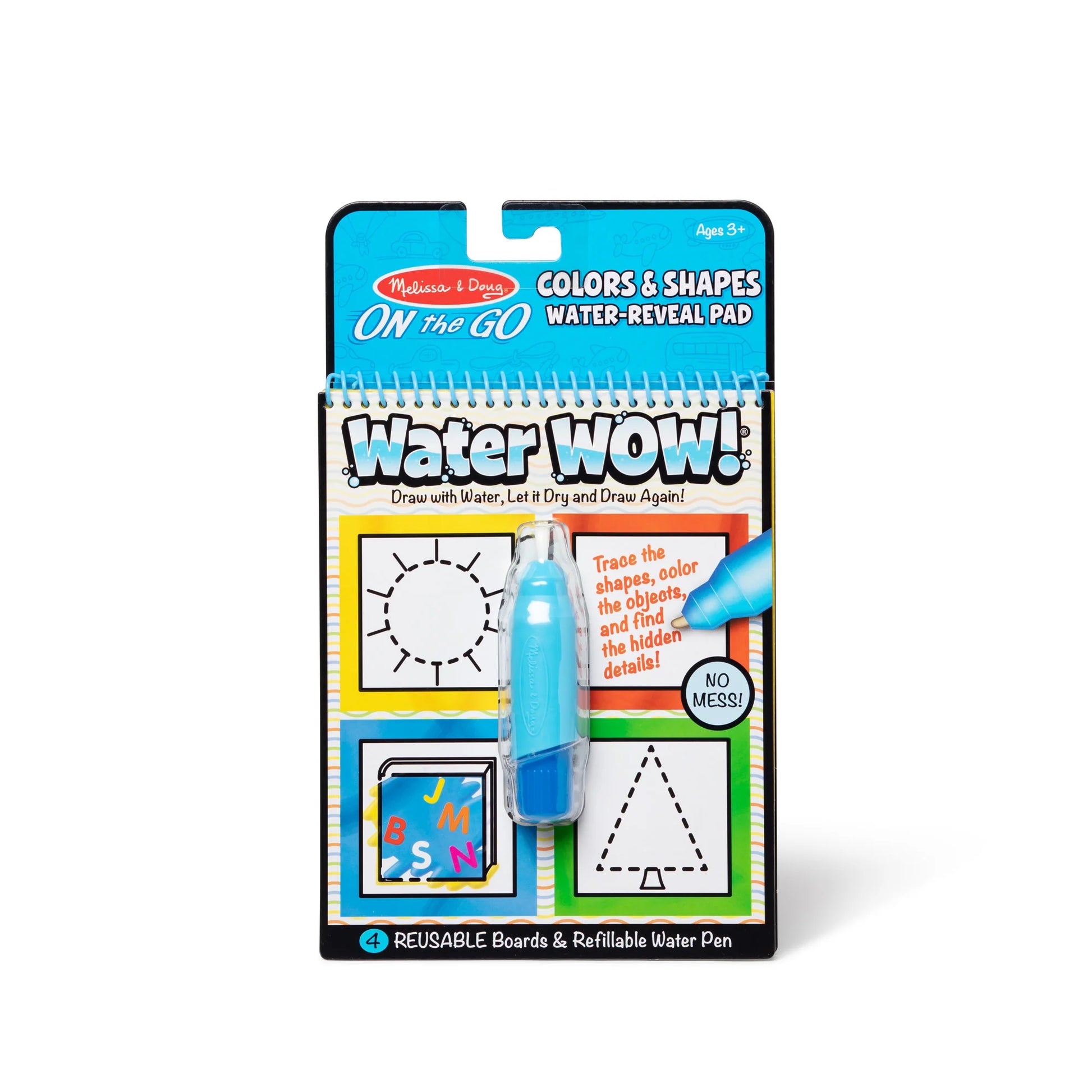 Melissa and Doug Water Reveal Pad Fairy Water Wow Colors and Shapes || ميليسا آند دوج  لوحة رسم بالقلم المائي الالوان و الاشكال