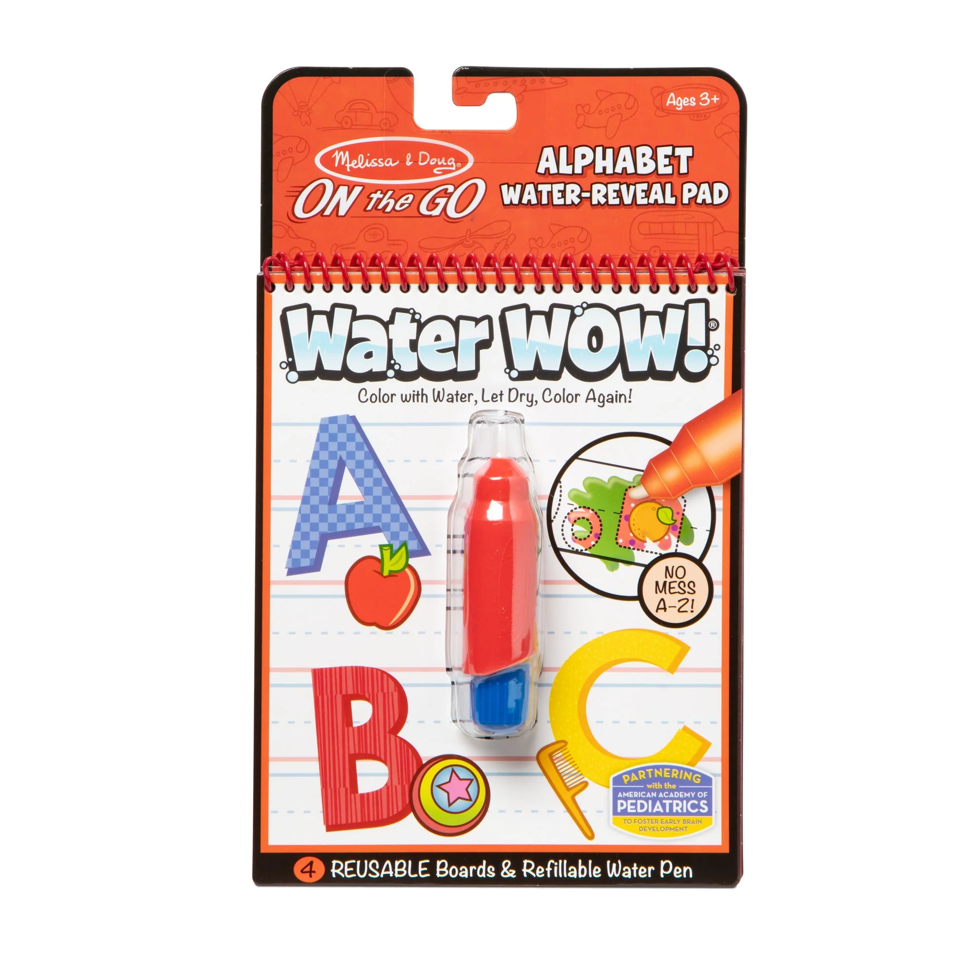 Melissa and Doug Water Reveal Pad Fairy Water Wow Alphabets || ميليسا آند دوج  لوحة رسم بالقلم المائي احرف انجليزي
