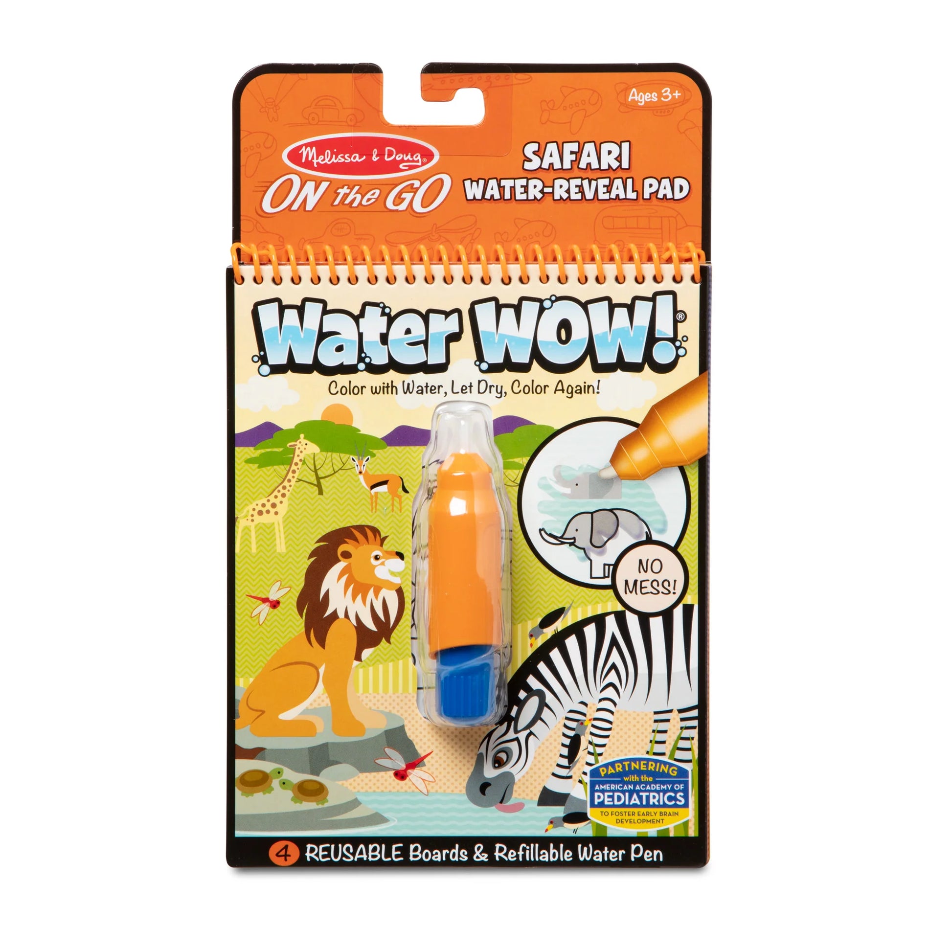 Melissa and Doug Water Reveal Pad Fairy Water Wow Safari || ميليسا آند دوج  لوحة رسم بالقلم المائي سفاري