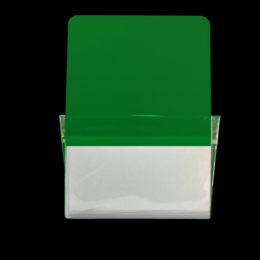 Whiteboard File with Magnet Green Color Size L 16 x 20  cm || L ملف جيب بلاستيك مع مغناطيس للسبورة لون أخضر مقاس 20*16 سم