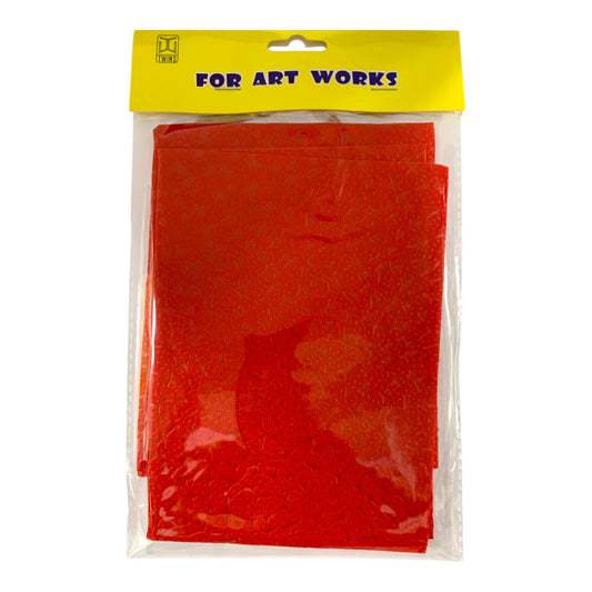 ورق كريشة ملون بنقشة لون احمر
