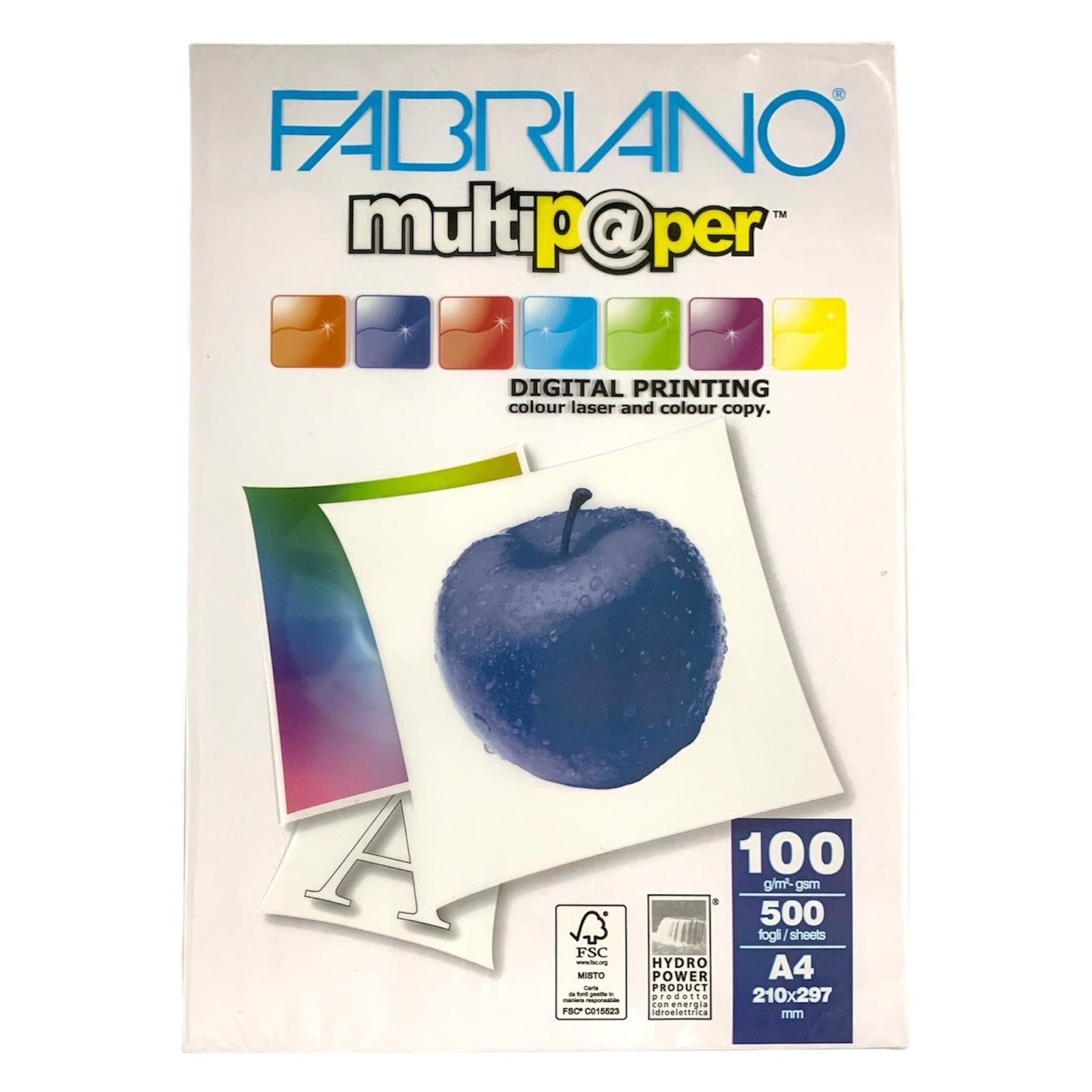 Fabriano Multipaper digital printing 100 gm 500 Sheets || ورق طباعه ١٠٠ جرام فابريانو ٥٠٠ ورقة