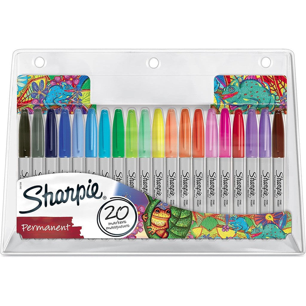 Sharpie Permanent Marker Set 20 Colors || مجموعة الوان شاربي ثابته ٢٠ لون