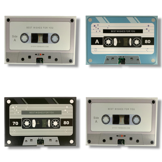 Retro Cassette for Recording Messages Assorted Colors || شريط كاسيت تسجيل رسائل صوتية الوان متنوعة