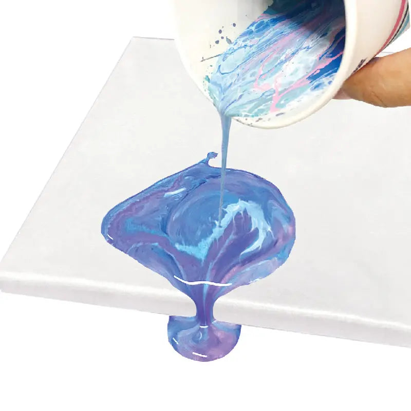 Mogtoy Paint Your Own Pouring Art || لعبة الوان السكب كانفاس