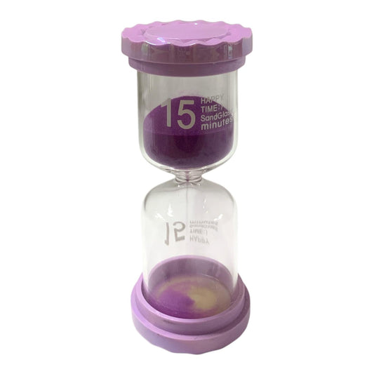 A&T Purple Sand Timer for Tea 15-Minute Hourglass || ساعة رملية اي اند تي 15 دقيقة لون بنفسجي