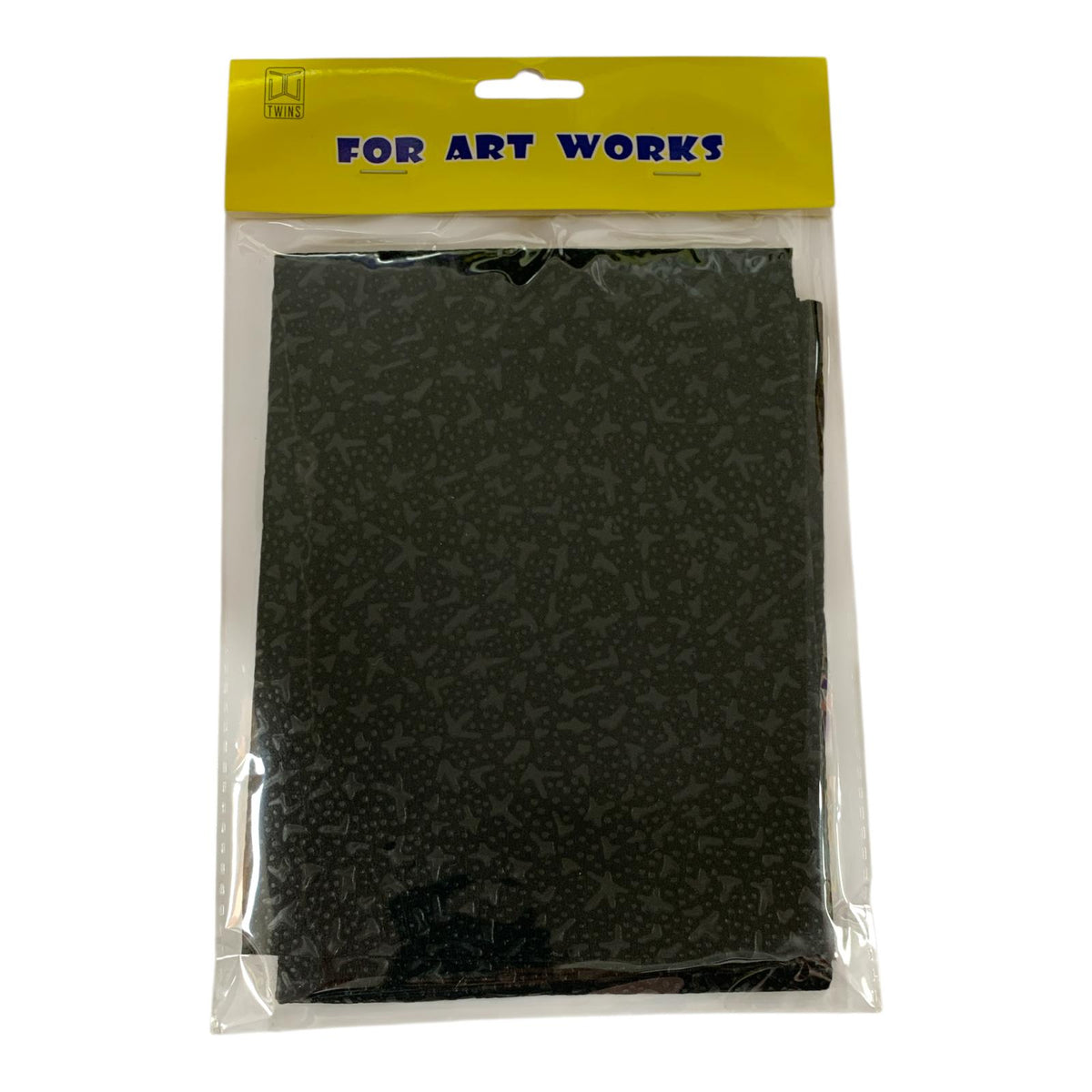 Decorative Textured Craft Sheet Black Color || ورق كريشة ملون بنقشة لون اسود